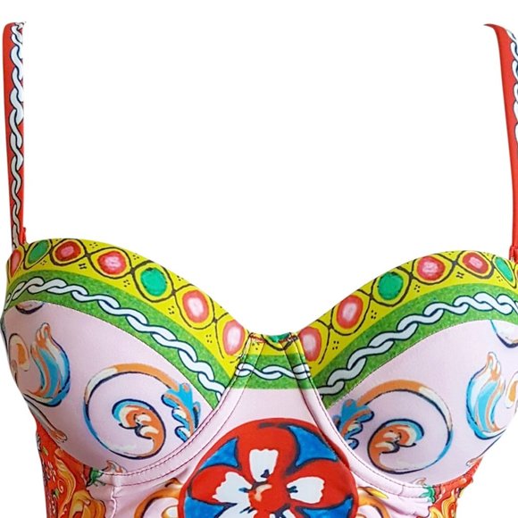 Loremar One Piece Swimsuit Push Up Padded  Bra - Picture 6 of 8